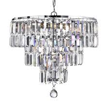 Ava 5 Light Chandelier With Crystal