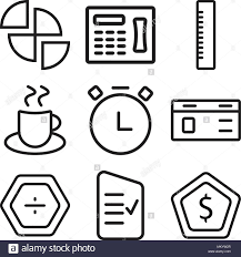 Set Of 9 Simple Editable Icons Such As Shield List