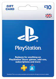 10 sony playstation voucher gift card