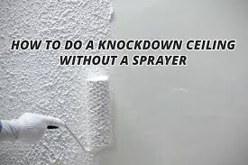 A Knockdown Ceiling Without A Sprayer