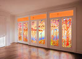 decorative glass panels for door