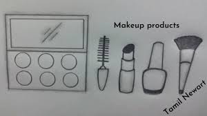 how to draw a makeup s easy