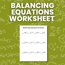 Balancing Chemical Equations Foldable