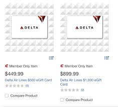 save 10 on delta gift cards at costco