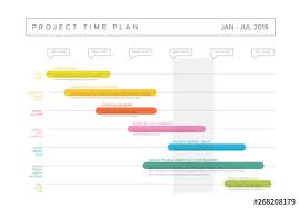 Colorful Gantt Chart Layout Buy This Stock Template And