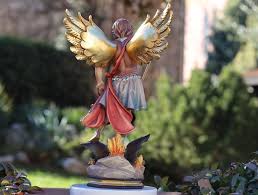 Saint Michael 38 Cm Statue Hand Carved