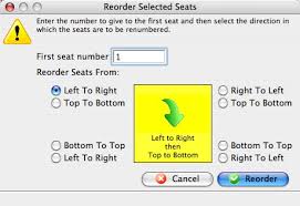 creating the logical seat order step