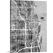 greatbigcanvas chicago city street map