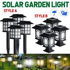 2pcs led retro solar garden lights