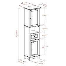 Winsome Wood Alps Tall Cabinet With