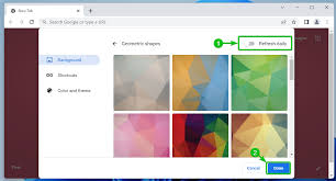 how to change the google chrome background
