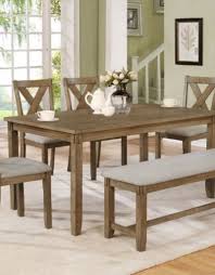Mix and match dining benches with chairs for an eclectic take, or opt for seating of the same style to keep it uniform. Clara Dining Table Set W 4 Chairs Wheat Bargain Box And Bunks