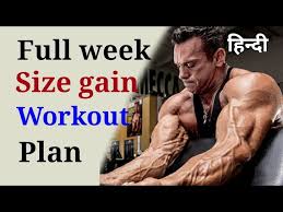 muscle gain workout plan in hindi