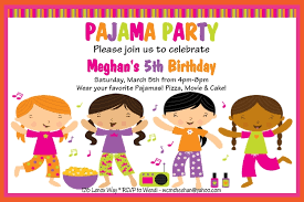 pajama party invitations slumber