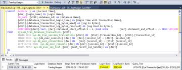 find cur executing sql queries