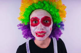 clown makeup stock photos royalty free