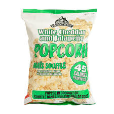 white cheddar jalapeno popcorn 125 g