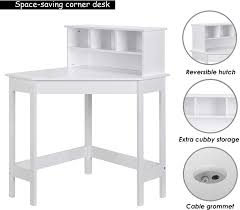 Check spelling or type a new query. Buy Utex Corner Desk With Storage And Hutch For Small Space Kids Corner Desk With Reversible Hutch For Girls Boys Study Computer Desk Workstation Writing Table For Home School Use White