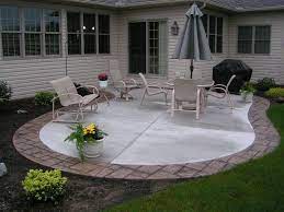 Stamped Concrete Patio With Border By