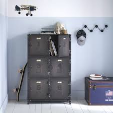 The suncast tall storage locker is an ideal solution for your garage storage needs. Industrial Style Metal 6 Compartment Storage Cabinet Andrews Maisons Du Monde