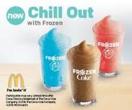 What states have frozen Cokes at McDonalds?