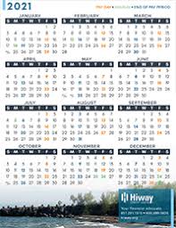 For several circumstances, you can need a calendar that will be more than simply the monthly or yearly option. Payroll Calendars Hiway Credit Union