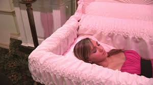 The graves of actors part 2. The Decoration Beautiful Girls In Their Caskets Tragic Woman 20 Plans Her Own Funeral So She Can Fulfil Last Wish To Die Beautiful World News Mirror Online This Video Shows