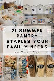 summer pantry staples your family needs