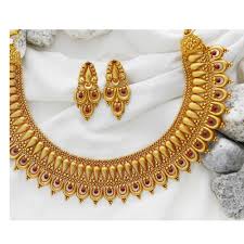 bridal jewellery gold necklace set