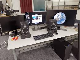 Systems available at alibaba.com for varied uses. Dave Jones Auf Twitter I Need Some Sort Of Speaker Stands For Behind The Monitors Desk Isn T As Big As My Old One Can T Wall Mount Because Of Glass Does A Desk