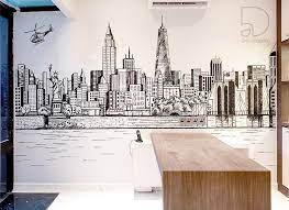 New York City Wall Painting In Home