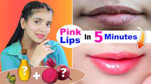 soft pink lips at home naturally in 5