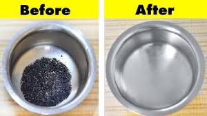 how to clean burnt vessel easily