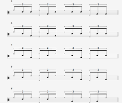 7 jazz drum patterns with 3 and 4 way