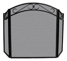 Wrought Iron Arch Top Fireplace Screen