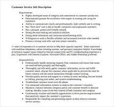 Sample Customer Service Representative Resume 9 Free