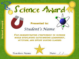 School Awards 24 Multi Subject Certificates Science Intermediate