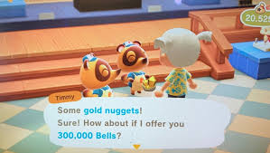 sell gold nuggets in nook s cranny