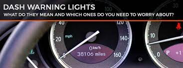 dash warning lights red amber green