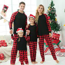 christmas family matching pajamas set