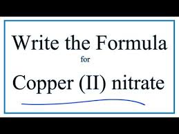 formula for copper ii nitrate