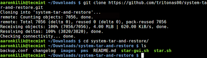 a versatile system backup script for linux