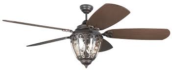 Aged Bronze Textured Ceiling Fan