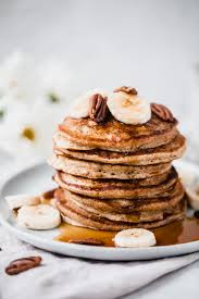 This easy recipe makes pancakes that are light and fluffy and only calls for a few simple ingredients you probably have in your kitchen right jump to the easy fluffy pancakes recipe or watch our quick recipe video showing you how we make them. Healthy Banana Oatmeal Pancakes Made Right In The Blender Ambitious Kitchen