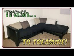 recycling a discarded sectional couch