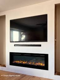 diy electric fireplace built in how to