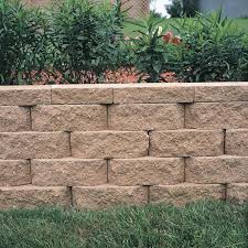 Tan Concrete Retaining Wall Block