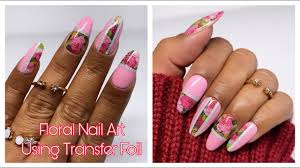 fl nail design using transfer foil