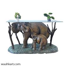 Elephant And Baby Elephant Dining Table