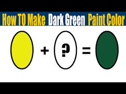 How To Make Dark Green Paint Color